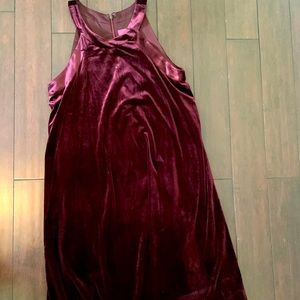 Betsy Johnson purple velvet shift dress